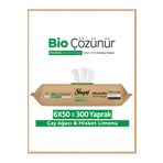 Sleepy Bio Çözünür Yüzey Temizlik Havlusu&Mendili Çay Ağacı&Misket Limonu 6x50 (300 Yaprak)
