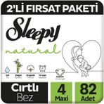 Sleepy Bio Natural 2 Li Fırsat Maxi 82X3
