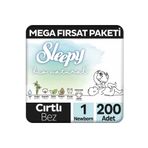 Sleepy Bio Natural No:1 Yenidoğan 200 Adet Bebek Bezi
