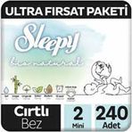Sleepy Bio Natural No:2 Mini 240 Adet Bebek Bezi