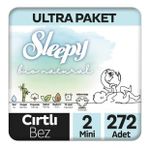Sleepy Bio Natural No:2 Mini 272 Adet Bebek Bezi