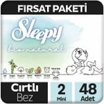 Sleepy Bio Natural No:2 Mini 48 Adet Bebek Bezi