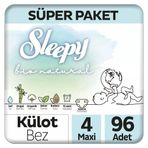 Sleepy Bio Natural No:4 Maxi 96 Adet Külot Bebek Bezi
