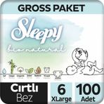Sleepy Bio Natural No:6 XLarge 100 Adet Bebek Bezi