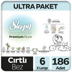 Sleepy Bio Natural No:6 XLarge 186 Adet Bebek Bezi