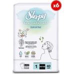 Sleepy Bio Natural Premium Plus Günlük Ped Normal 6X40=240 Adet Ped - 1