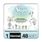 Sleepy Bio Natural Premium Plus Hijyenik 48 Adet Normal Ped
