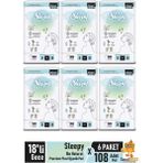 Sleepy Bio Natural Premium Plus Hijyenik Ped 18'li Gece 6 Paket Sızıntı Önleyici Teknoloji ile Rahatlık