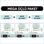 Sleepy Bio Natural Premium Plus Hijyenik Ped 30 x 3 Adet Sızıntı Önleyici Teknoloji ile Gece Kullanım İçin - 1