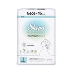 Sleepy Bio Natural Premium Plus Hijyenik Ped Gece 16 Adet