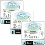 Sleepy Bio Natural Premium Plus Hijyenik Ped Gece 18 Adet x 3 Adet
