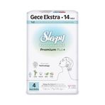 Sleepy Bio Natural Premium Plus Hijyenik Ped Gece Ekstra 14 Adet