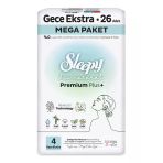 Sleepy Bio Natural Premium Plus Hijyenik Ped Mega Paket Gece 26 Adet