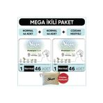 Sleepy Bio Natural Premium Plus Hijyenik Ped Mega Paket Normal 46X2 (92 Adet) + Cüzdan Hediyeli