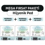 Sleepy Bio Natural Premium Plus Hijyenik Ped Normal 144 Adet Mega Fırsat Paketi Gün Boyu Konfor