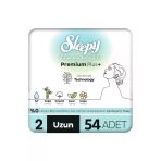 Sleepy Bio Natural Premium Plus Hijyenik Ped Süper Avantaj Paketi Uzun 54 Adet