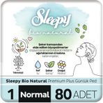 Sleepy Bio Natural Premium Plus Normal 80 Adet Günlük Ped