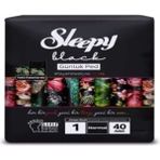 Sleepy Black 40'lı Normal Günlük Ped Doğal Koku ile Sızıntı Önleyici Teknoloji Sunar - 1