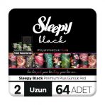 Sleepy Black Premium Plus 64 Adet Uzun Günlük Ped