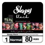 Sleepy Black Premium Plus 80 Adet Normal Günlük Ped
