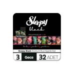 Sleepy Black Premium Plus Hijyenik Ped Gece 32 Adet