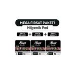 Sleepy Black Premium Plus Hijyenik Ped Mega Fırsat Paketi Gece 96 Adet