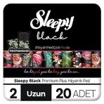 Sleepy Black Premium Plus Uzun 3x20'li Hijyenik Ped
