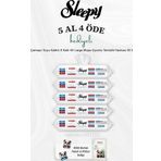 Sleepy Çamaşır Suyu Katkılı 8 Katlı 4X Large Mopa Uyumlu Temizlik Havlusu 50 li 5 Al 4 Öde ve Rosie Pamuk