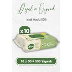 Sleepy Doğal Ve Organik Islak Mendil 50 X 10 Adet 500 Yaprak