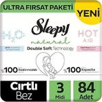 Sleepy Double Fırsat Paketi Bebek Bezi 3 Numara Midi 84 Adet