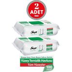 Sleepy Easy Clean 100'lü Yüzey Temizlik Havlusu 2 Adet İz Bırakmayan Doğal Formül ile