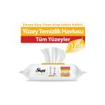 Sleepy Easy Clean Arap Sabunu Katkılı Yüzey Temizlik Havlusu 12X100 (1200 Yaprak) Mikrofiber