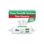 Sleepy Easy Clean Beyaz Sabun Katkılı Yüzey Temizlik Havlusu 3 Paket 300 Yaprak