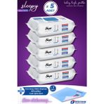 Sleepy Easy Clean Çamaşır Suyu Katkılı Yüzey Temizlik Havlusu 5X100 (500 Yaprak) Intermop Slim Cam Bezi