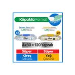 Sleepy Easy Clean Süper Yağ Çözücü&Kireç Sökücü Yüzey Temizlik Havlusu&Mendili 4x30 (120 Yaprak)