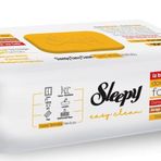 SLEEPY EASY CLEAN YÜZEY TEMİZLİK HAVLUSU 100 LÜ ARAP SABUNU KATKILI (TURUNCU)