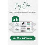 Sleepy Easy Clean Yüzey Temizlik Havlusu 2x15 x 6 Adet (180 Yaprak)