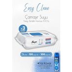 Sleepy Easy Clean Yüzey Temizlik Havlusu Çamaşır Suyu Katkılı 100' lü x 3 Adet ve Toz Kovar