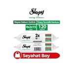 Sleepy Easy Clean Yüzey Temizlik Havlusu&Mendili Seyahat Boy 8x15 (120 Yaprak)