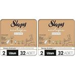 Sleepy Ecologic Günlük Ped Uzun 32 Adet Ped (2 Paketi)