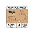 Sleepy Ecologic Premium Plus Avantajlı Paket Külot Bez 3 Numara Midi 168 Adet
