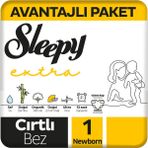 Sleepy Extra No:1 Yenidoğan 50 Adet Bebek Bezi