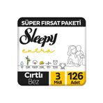 Sleepy Extra No:3 Midi 126 Adet Bebek Bezi