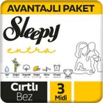 Sleepy Extra No:3 Midi 84 Adet Bebek Bezi