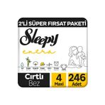 Sleepy Extra No:4 Maxi 246 Adet Bebek Bezi