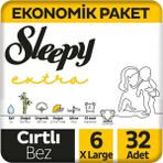 Sleepy Extra No:6 XLarge 32 Adet Bebek Bezi