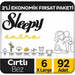 Sleepy Extra No:6 XLarge 92 Adet Bebek Bezi