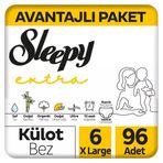 Sleepy Extra No:6 XLarge 96 Adet Külot Bebek Bezi