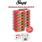 Sleepy Gül Kokulu 13 AL 11 ÖDE Islak Bebek Mendil 50'li ve ROSIE
