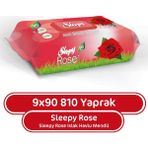 Sleepy Gül Kokulu 9x90 810 Yaprak Islak Havlu Mendil